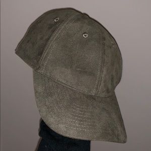 Green suede hat